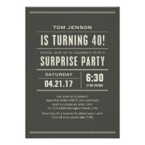 Surprise 40th Birthday Invitations invitations