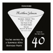 Surprise 40th Birthday Party Invitation invitations