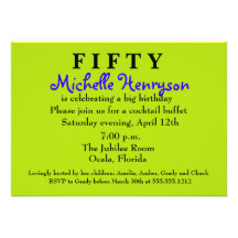 Surprise 50th Birthday Invitation