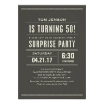 Surprise 50th Birthday Party Invitations invitations