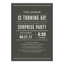 Surprise 60th Birthday Invitations invitations