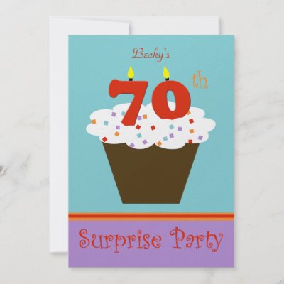 70th Birthday Party Ideas on Surprise 70th Birthday Party Invitation By Henishouseofpaper