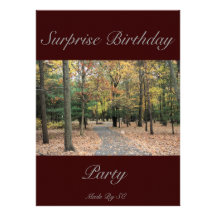 surprise  birthday announcements