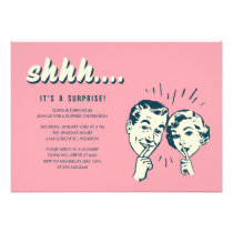 Surprise Party Invites invitations