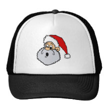 Surprised Santa Mesh Hat