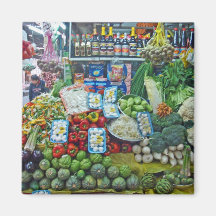 Surquillo Mkt-More Veggies Refrigerator Magnets