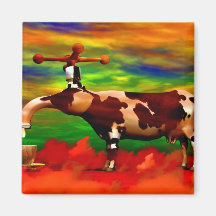 Surreal chess art paintings  fantastic art fridge magnets