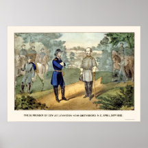 Surrender of General Johnston,  1865 Print