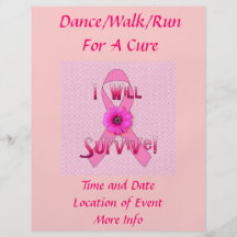 Survive Breast Cancer Personalized Flyer