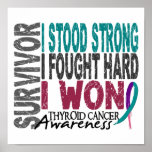 Survivor 4 Thyroid Cancer Print