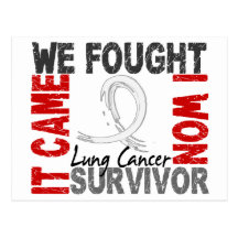 Survivor 5 Lung Cancer Postcards
