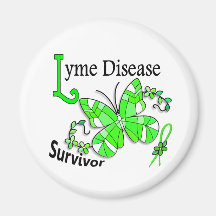 Survivor 6 Lyme Disease Refrigerator Magnets