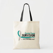 Survivor 8 Cervical Cancer Tote Bags
