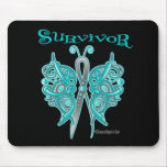 Survivor Celtic Butterfly - Ovarian Cancer Mouse Pads