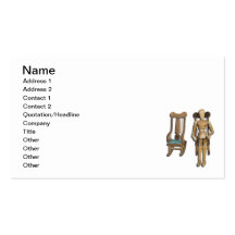 Survivor Rocking Chair Alone Business Card Templates