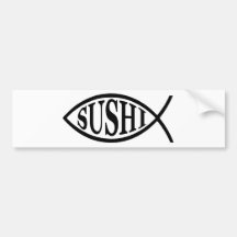 Sushi Fish Bumper Stickers