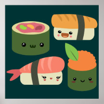 Sushi Friends Posters