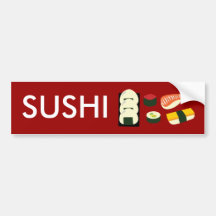 Sushi Fun Bumper Stickers