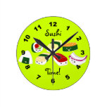 Sushi Time! Wall Clock