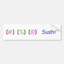 SushiLand Bumper Sticker
