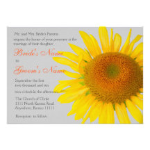 Susnflower 2 Wedding Invitation
