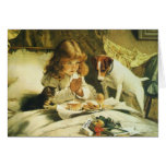 Suspense, Saying Our Prayers Charles Burton Barber Cards