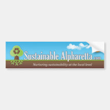 Sustainable Alpharetta Bumper Sticker
