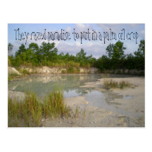 Sustainable Environment Warning Post Cards