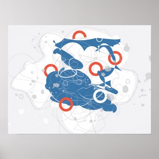Suzukigo #2 - Retro-Modern Abstract Poster
