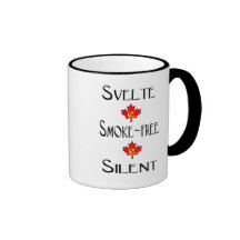 svelte, smoke free, silent coffee mug