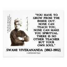 Swami Vivekananda Grow From Inside Out Own Teacher Personalised Announcements