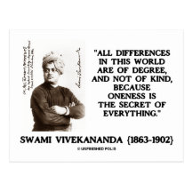 Swami Vivekananda Oneness Secret Of Everything Postcards