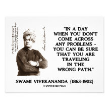 Swami Vivekananda Travelling In Wrong Path Personalized Announcements