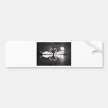 Swan romance bumper sticker