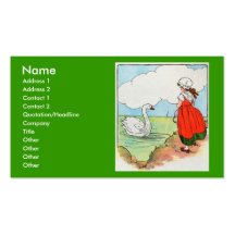 Swan, swan, over the sea.  Swim, swan, swim! Business Cards