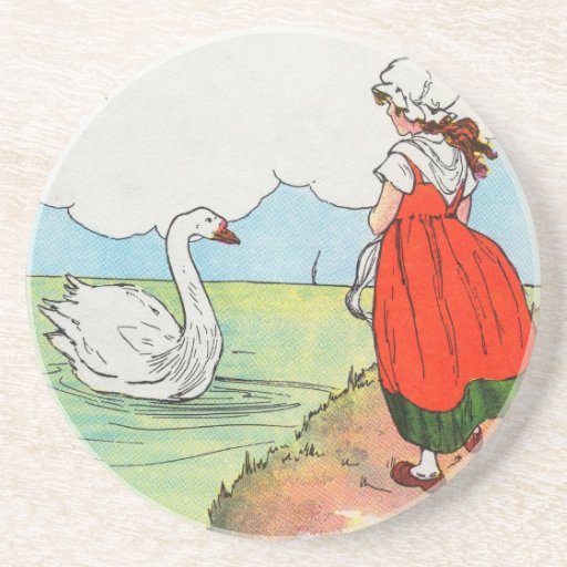 Swan, swan, over the sea.  Swim, swan, swim! Beverage Coasters