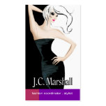 Swanky Glam Fashion Stylist Coordinator Designer Business Cards