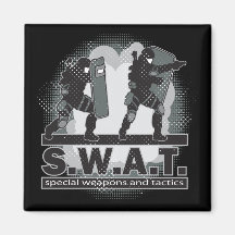 SWAT Team Entrance Refrigerator Magnets