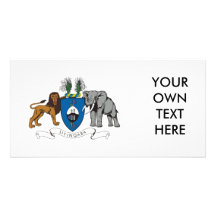 Swaziland Coat of Arms Customized Photo Card