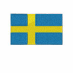 Sweden country flag embroidered men's t-shirt
