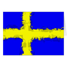 SWEDEN FLAG Card