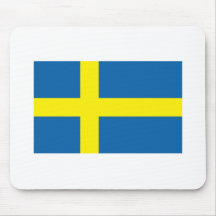 Sweden Flag Products Mouse Pads