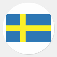 Sweden Flag Products Round Sticker