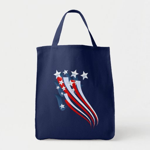 Sweeping American Flag Bag