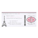 Sweet 16 Birthday Boarding Pass to Paris Personalised Announcement
