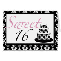 Sweet 16 Birthday Card