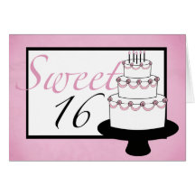 Sweet 16 Birthday Card