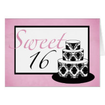 Sweet 16 Birthday Card
