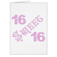 Sweet 16 Birthday Cards
