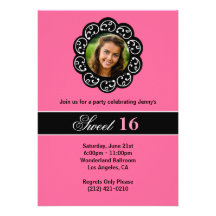 Sweet 16 Birthday Party Invitation